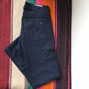 Rag & Bone distressed navy slim fit 3 size 31
